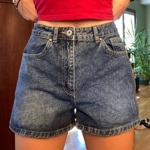 High rise mom jean style shorts!